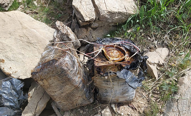 Bitlis kırsalında 90 kilo el yapımı patlayıcı ele geçirildi