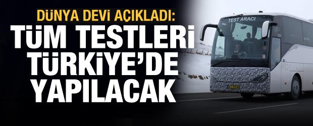 Mercedes-Benz, otobüs testlerini Türkiye'de yapacak