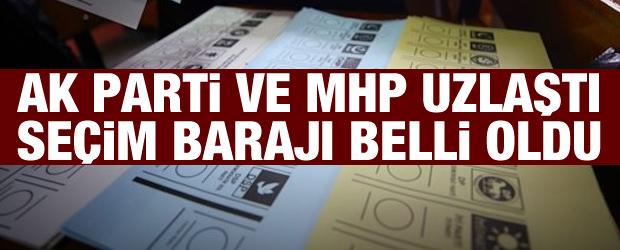 Son dakika haberi: AK Parti ve MHP uzlaştı, Seçim barajı belli oldu
