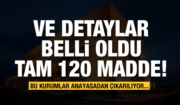 120 maddelik anayasa teklifi hazır
