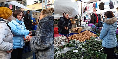 BAŞKAN KÖYMEN’DEN PAZAR ZİYARETİ