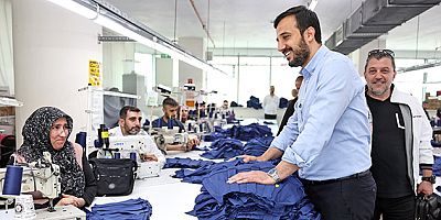Başkan Özdemir'den tekstil atölyelerine ziyaret
