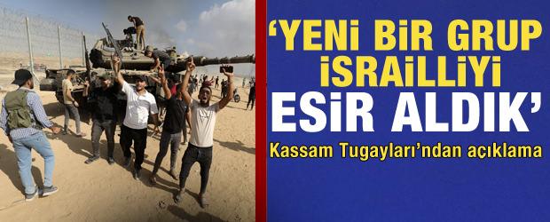 El-Kassam Sözcüsü Ebu Ubeyde: "Yeni bir grup İsrailliyi esir aldık ve Gazze'ye getirdik"