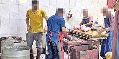EYÜPSULTAN’DA RUHSATSIZ HAYVAN AYAĞI TESİSİNE BASKIN: 500 KİLO ÜRÜN İMHA EDİLDİ