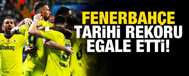 Fenerbahçe tarihi rekoru egale etti!