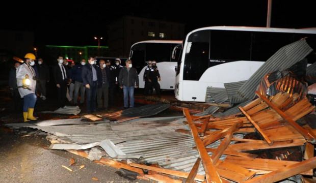 Fırtına 10 dakika sürdü faturası ağır oldu