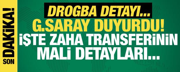 Galatasaray, Zaha transferinin mali detaylarını açıkladı