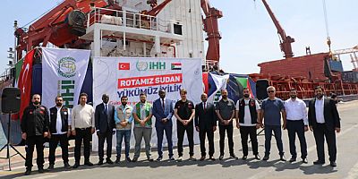İHH'NIN 2'NCİ İYİLİK GEMİSİ SUDAN’A UĞURLANDI