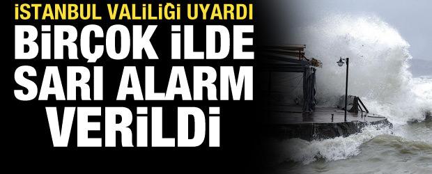 İstanbullular fırtınaya dikkat! Meteorolojiden 14 ile sarı kodu