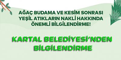 KARTAL BELEDİYESİ'NDEN BİLGİLENDİRME