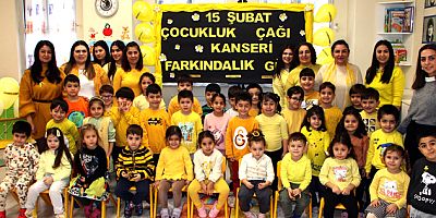 KREŞ ÖĞRENCİLERİNDEN ‘ÇOCUKLUK ÇAĞI KANSERLERİ FARKINDALIK GÜNÜ’KAPSAMINDA ANLAMLI ETKİNLİK