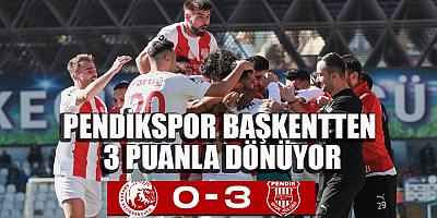 PENDİKSPOR BAŞKENTTEN 3 PUANLA DÖNDÜ