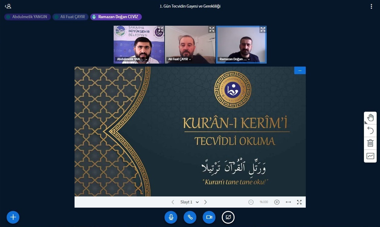 Sakarya'da Kur'an-ı Kerim ve Osmanlı Türkçesi eğitimleri