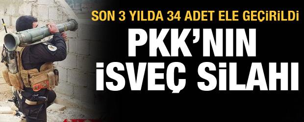 Terör örgütü PKK'nın İsveç silahı: Son 3 yılda 34 adet ele geçirildi