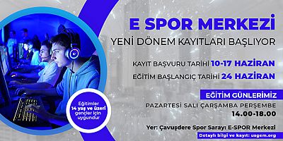  ÜSKÜDAR BELEDİYESİ E-SPOR MERKEZİ’NE YENİ DÖNEM KAYITLARI BAŞLADI