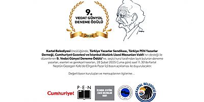 ‘VEDAT GÜNYOL 9. DENEME ÖDÜLÜ’NÜN KAZANAN İSİMLERİ BASIN TOPLANTISINDA AÇIKLANACAK