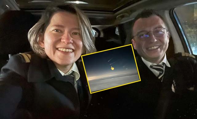 Pilot çift, gökyüzündeki tesadüf uçuşu anlattı