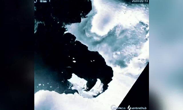 Antarktika'nın en hızlı eriyen buzulunun 6 yıllık erime süreci, uzaydan görüntülendi